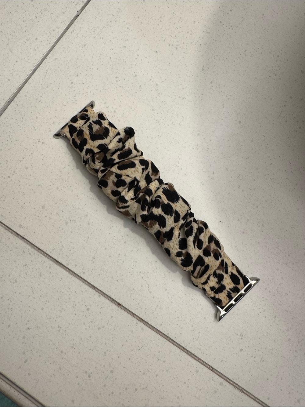 Leopard Print Scrunchie Apple Watch Band